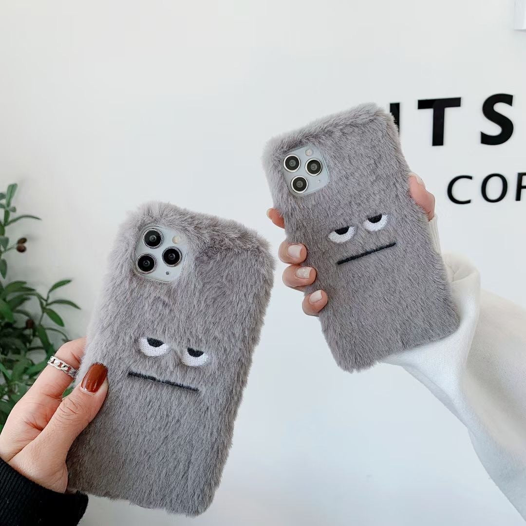 FurryShield Case – Soft Grey Protective Phone Cover
