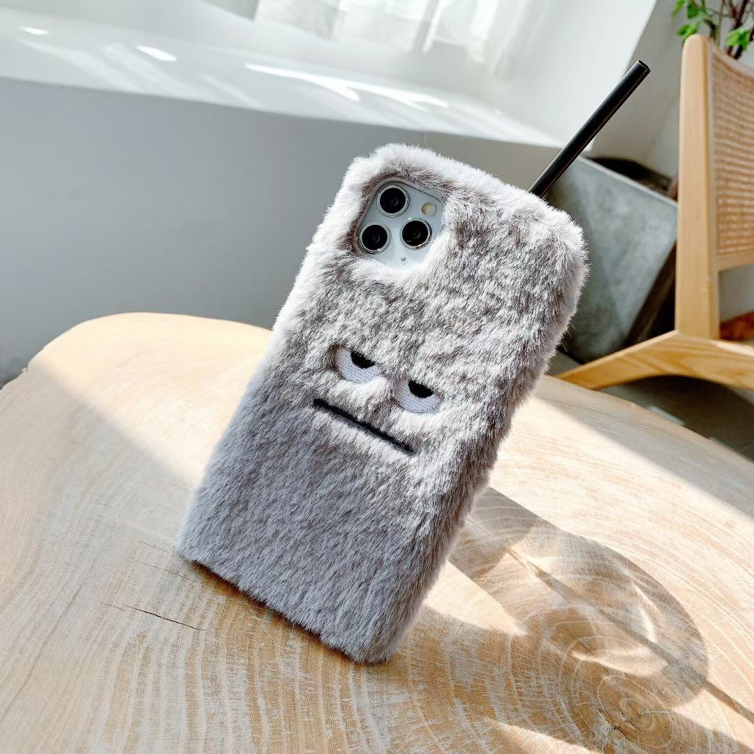 FurryShield Case – Soft Grey Protective Phone Cover