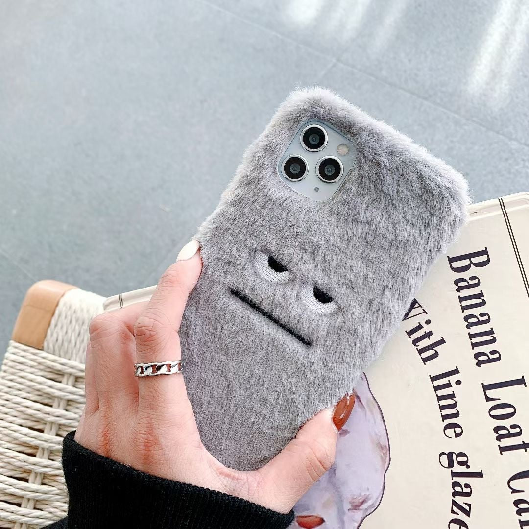 FurryShield Case – Soft Grey Protective Phone Cover