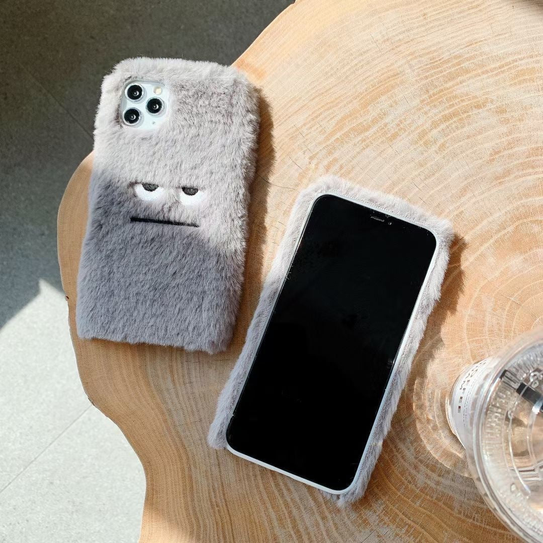 FurryShield Case – Soft Grey Protective Phone Cover