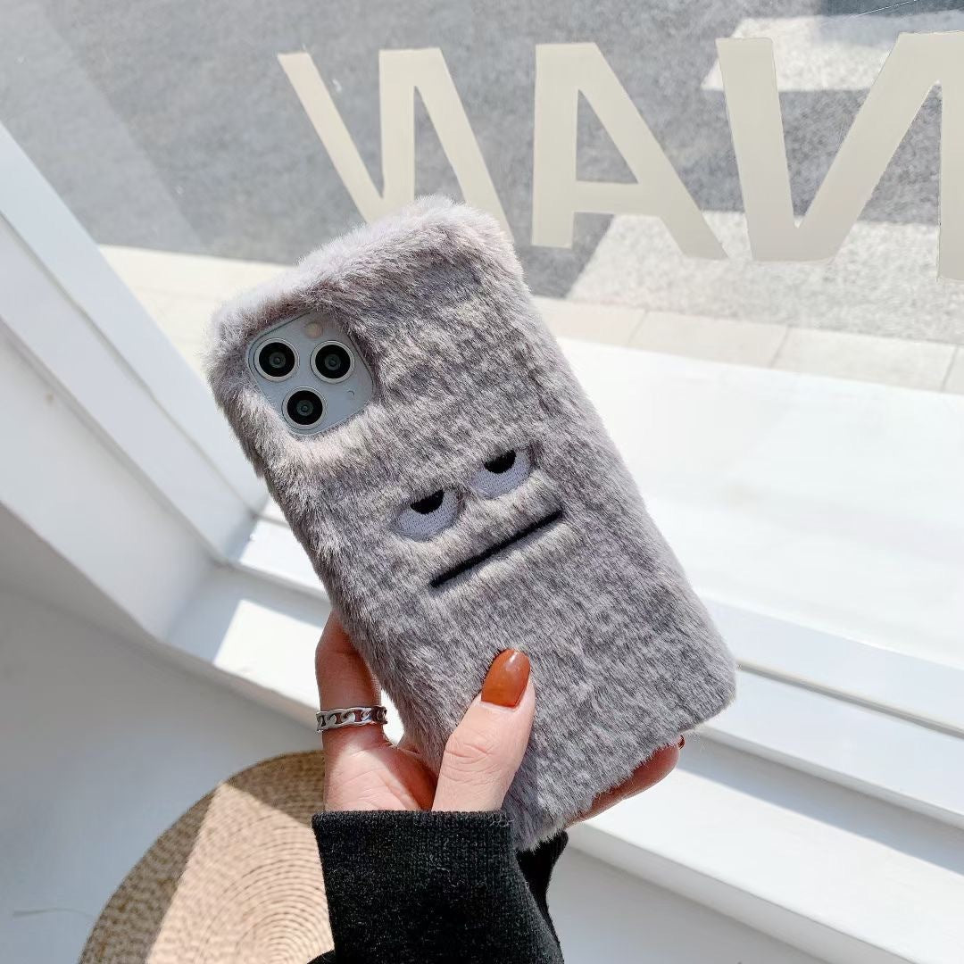 FurryShield Case – Soft Grey Protective Phone Cover