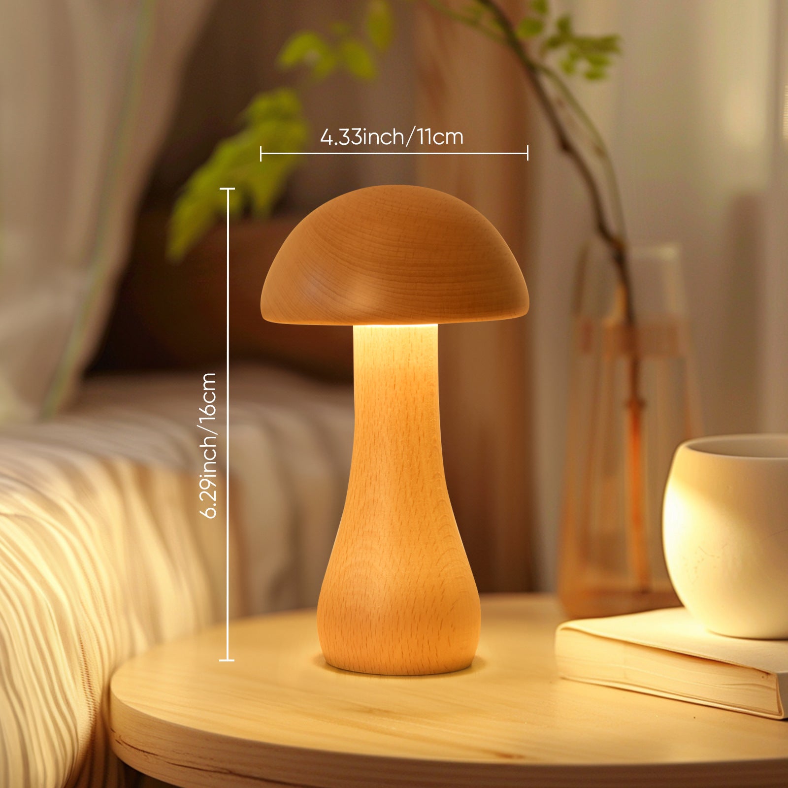 GlowShroom – Cozy Wooden Lamp
