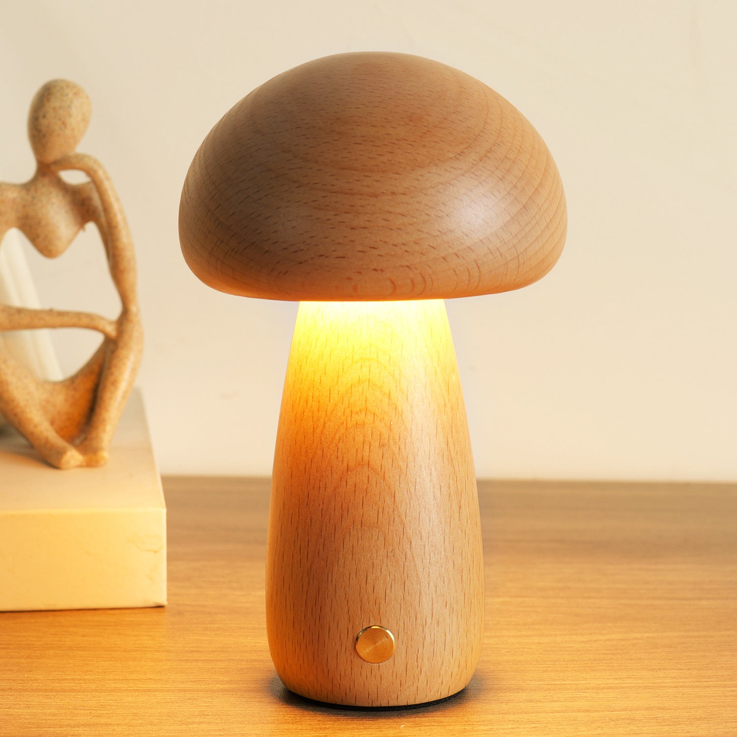 GlowShroom – Cozy Wooden Lamp